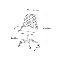 MILTON 20 PILKA skandinaviško dizaino reguliuojamo aukščio biuro kėdė vaikų, jaunuolio kambariui, biurui