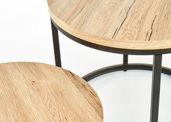 RITA modernaus stiliaus kavos staliukai, staliukų rinkinys svetainei, valgomajam, biurui