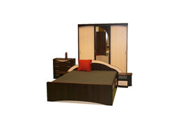 RŪTA miegamojo baldų kolekcija: spinta, dvigulė lova, komoda, naktinė spintelė