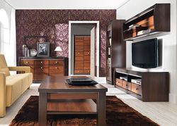 FRĖJA19 svetainės baldų komplektas: spinta, vitrina, komoda, TV staliukas, pakabinama lentyna