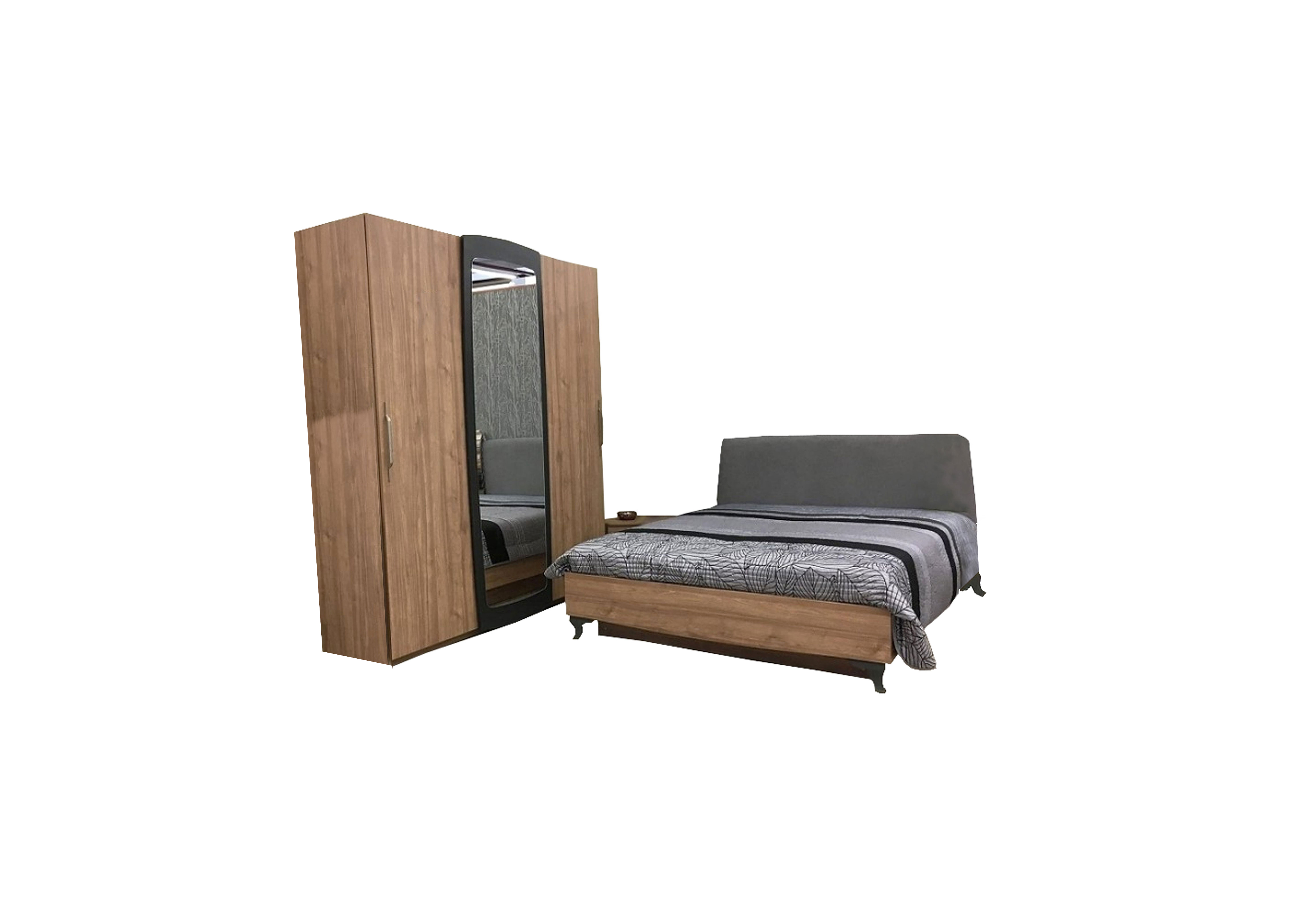 Miegamojo baldai | GBF Miegamojo baldų kolekcija: spinta, spintelė, miegamojo lova, komoda su stalčiais, komoda su durelėmis ASTORIA