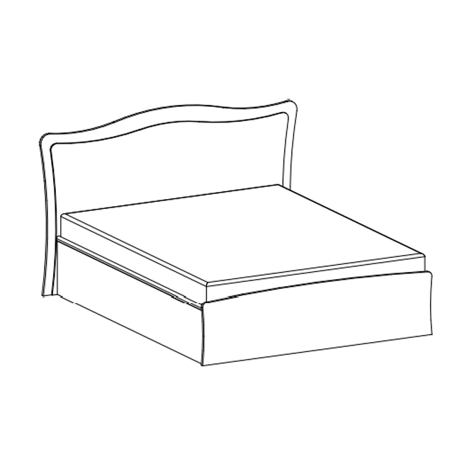 Miegamojo baldai | GBF Miegamojo kambario lova BARBORA 
