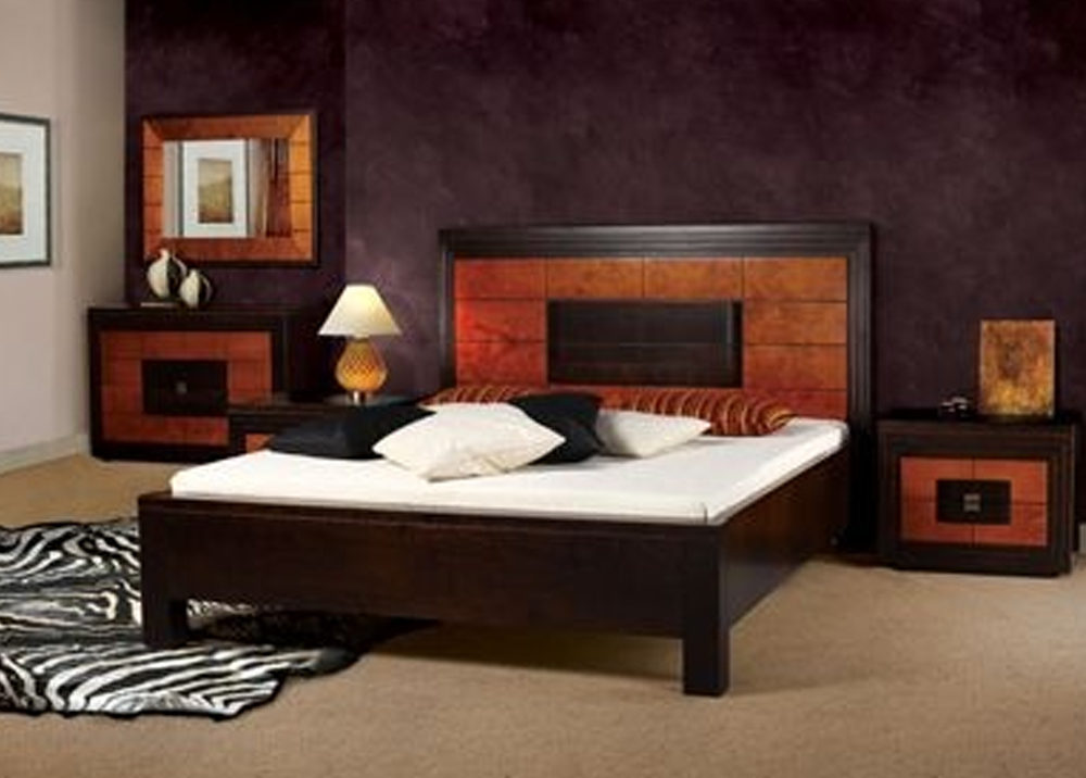 Miegamojo baldai | Miegamojo baldų kolekcija: miegamojo lova, spintelė, komoda, veidrodis, spinta RITZ