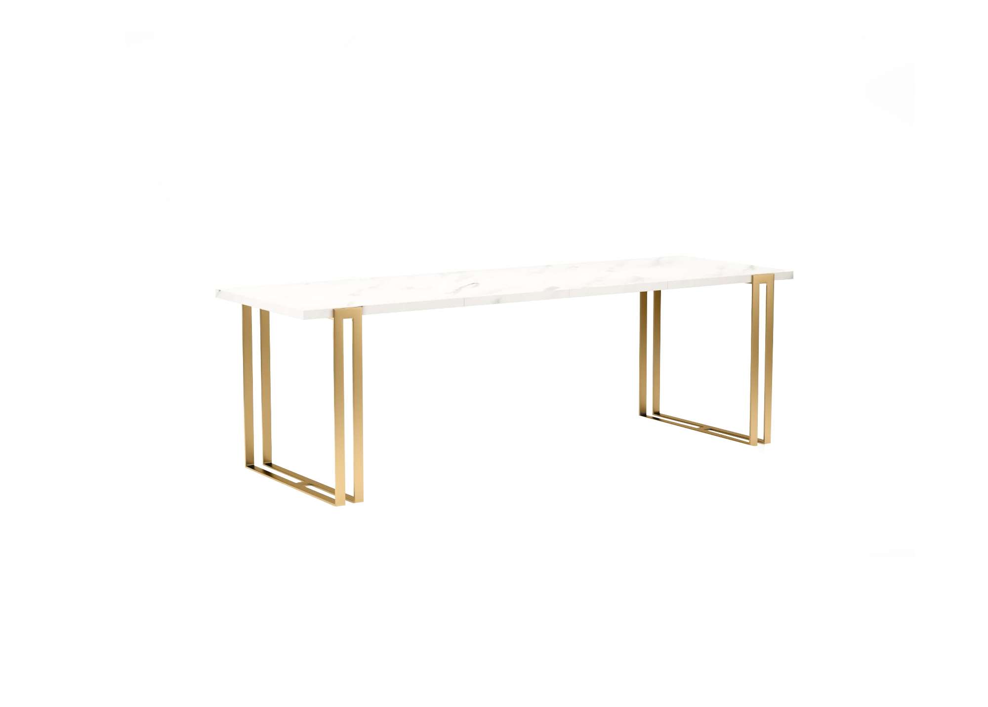 Svetainės baldai | Pietų stalas, ištraukiamas virtuvės, valgomojo, svetainės stalas HARIS AUKSINIS