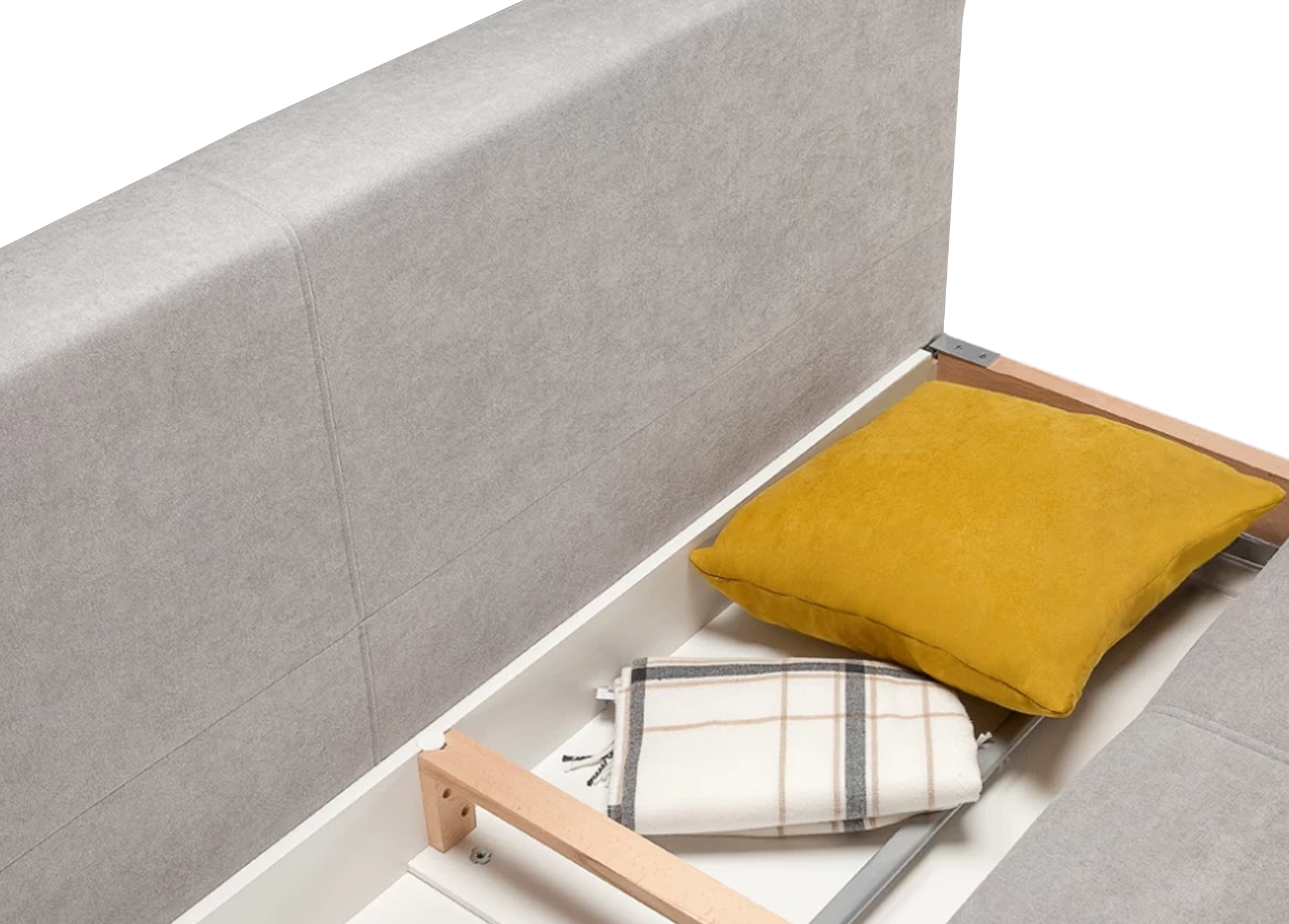 Svetainės baldai | MAGRĖS BALDAI minkšta miegama sofa su patalynės dėže svetainei, vaikų kambariui KOPA