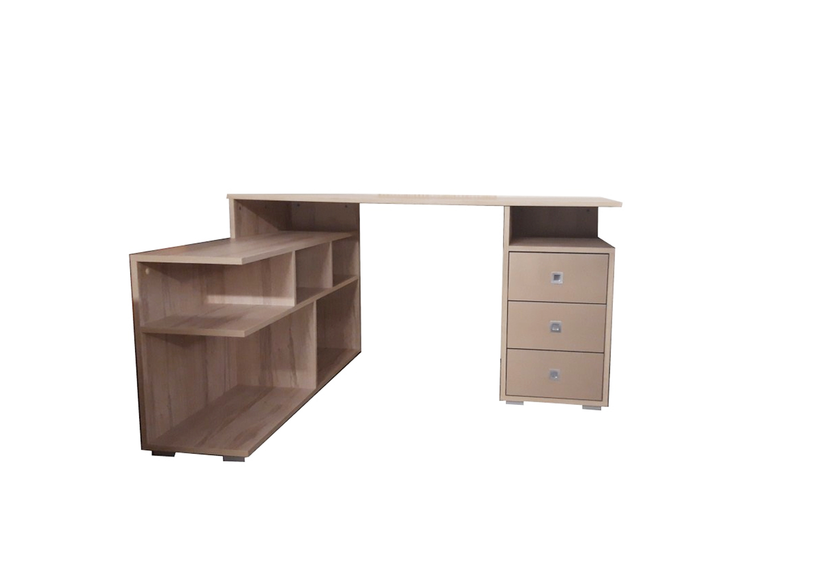 Svetainės baldai | Rašomasis stalas su lentynomis vaikų, jaunuolio kambariui, biurui BL15