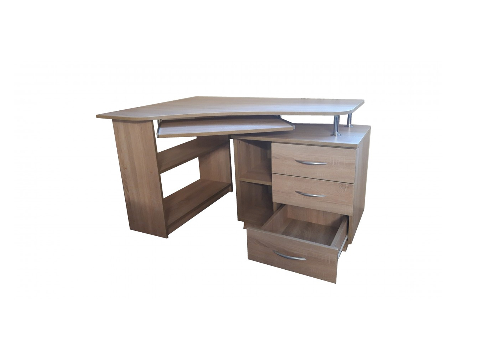 Svetainės baldai | Rašomasis stalas su lentynomis vaikų, jaunuolio kambariui, biurui BL16