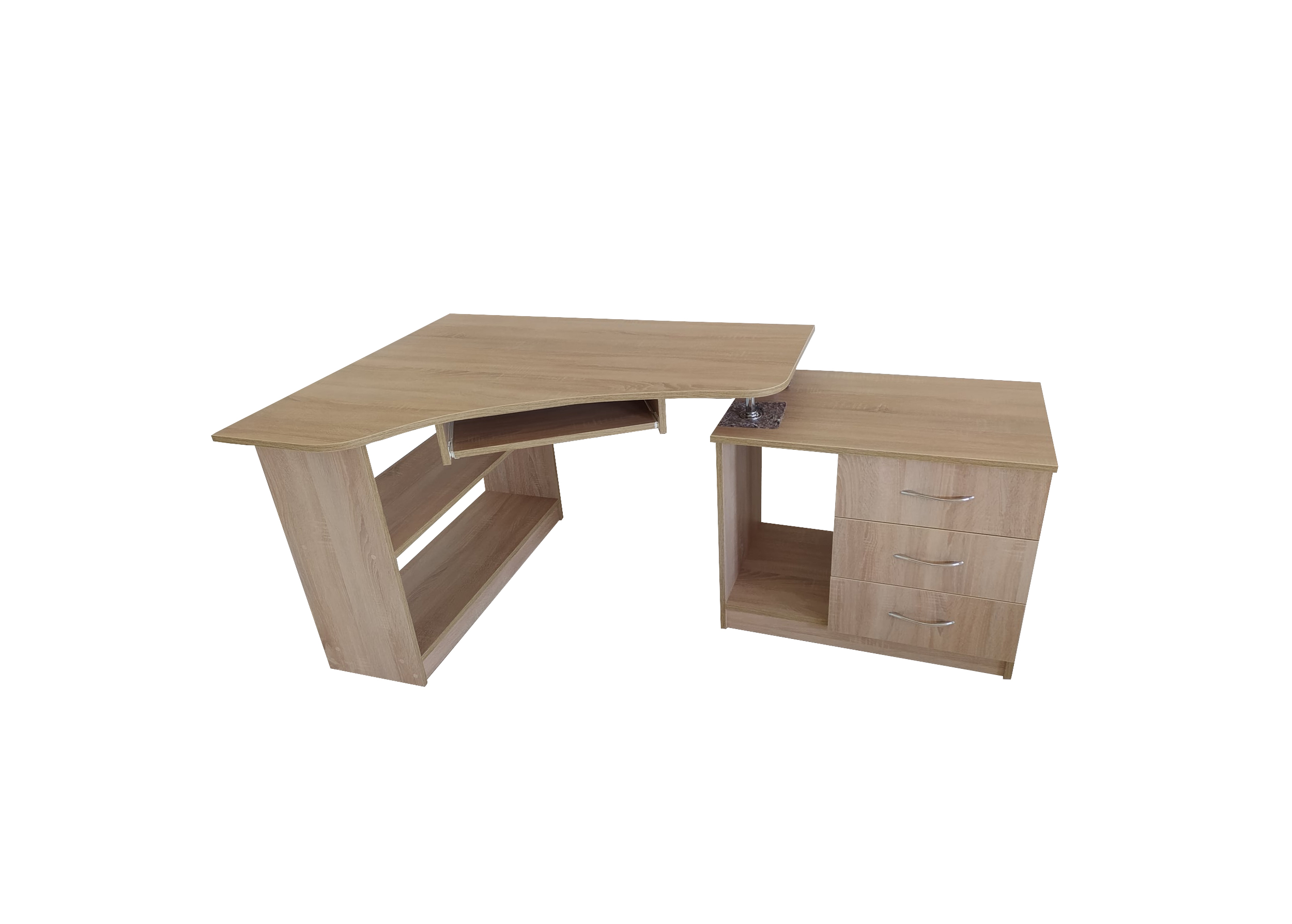 Svetainės baldai | Rašomasis stalas su lentynomis vaikų, jaunuolio kambariui, biurui JB1