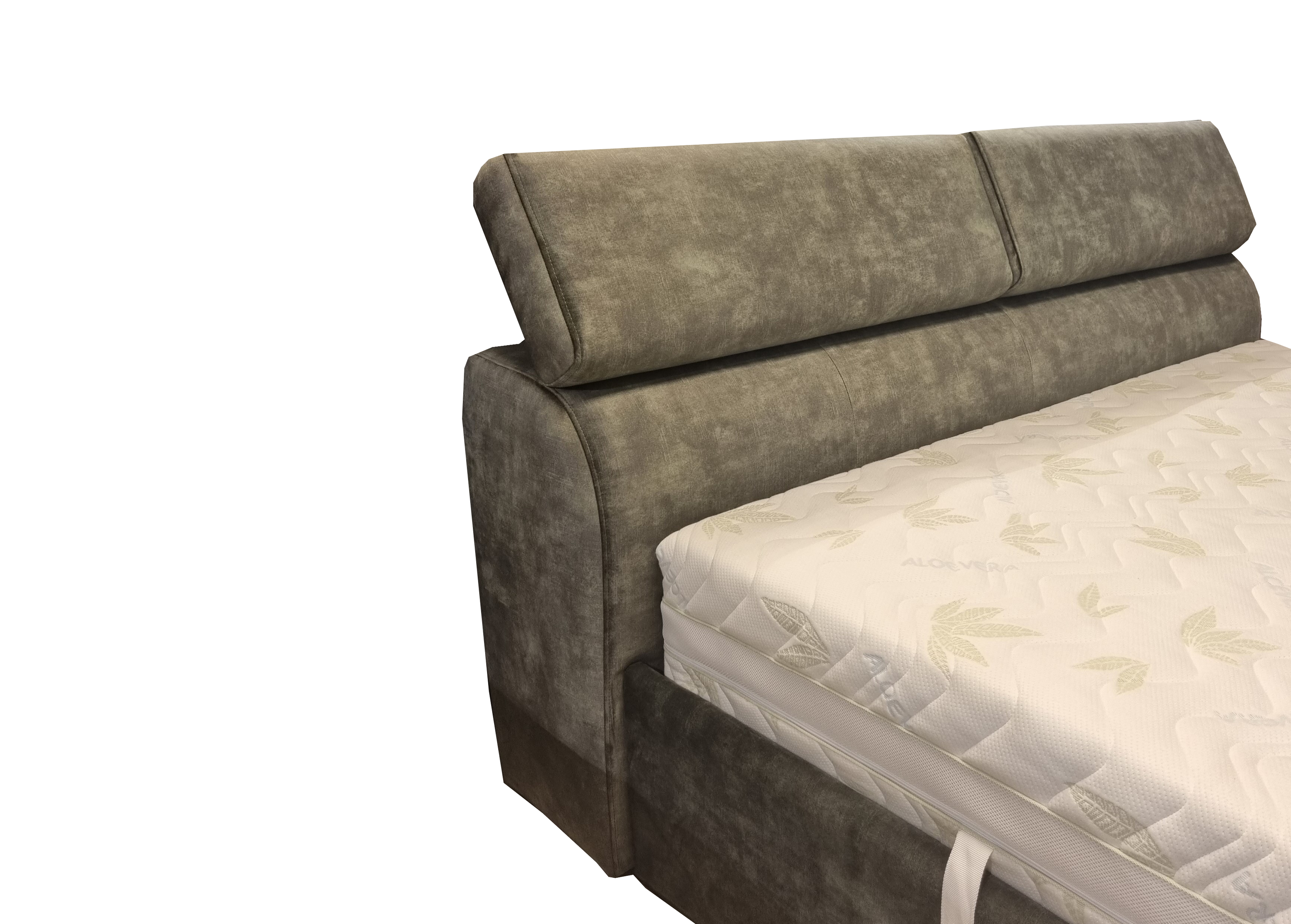 Miegamojo baldai | Minkšta dvigulė miegamojo kambario lova su patalynės dėže AŽ6