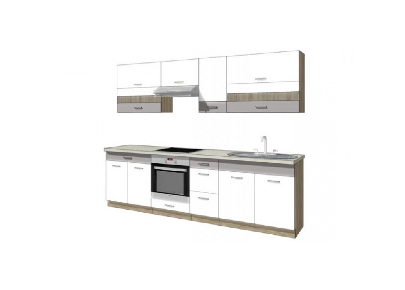 Virtuvės baldai | Virtuvės baldų komplektas G1 AP LUX 270