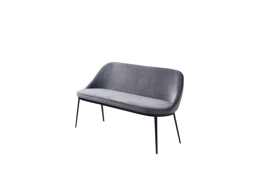 Svetainės baldai | Skandinaviško stiliaus sofa - suoliukas svetainės, valgomojo kambariui, valgomojo, pietų stalui GA15 PILKA