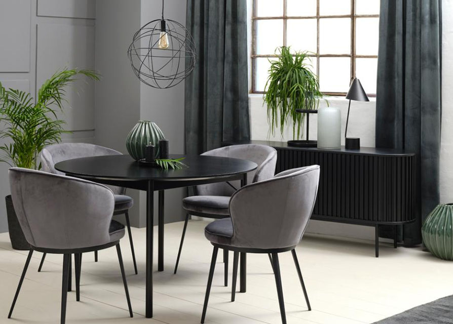 Svetainės baldai | Skandinaviško modernaus stiliaus pietų stalas virtuvei, svetainei, valgomajam SA1