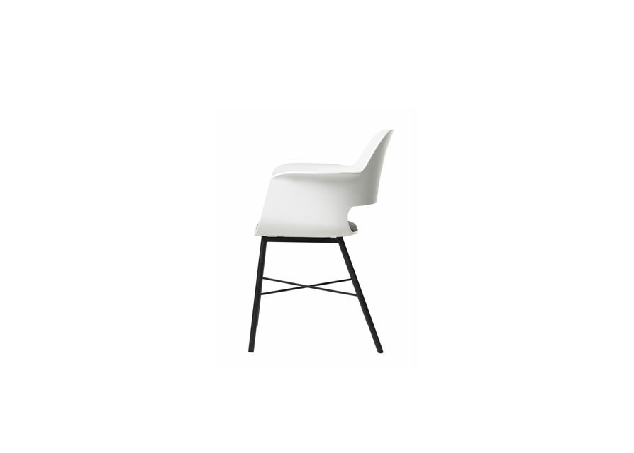 Svetainės baldai | Kėdė, foteliukas valgomajam, virtuvei, svetainei, pietų stalui WH12 BALTA