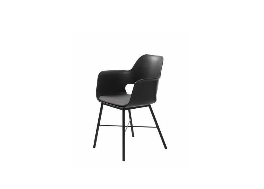 Svetainės baldai | Kėdė, foteliukas valgomajam, virtuvei, svetainei, pietų stalui WH14 JUODA