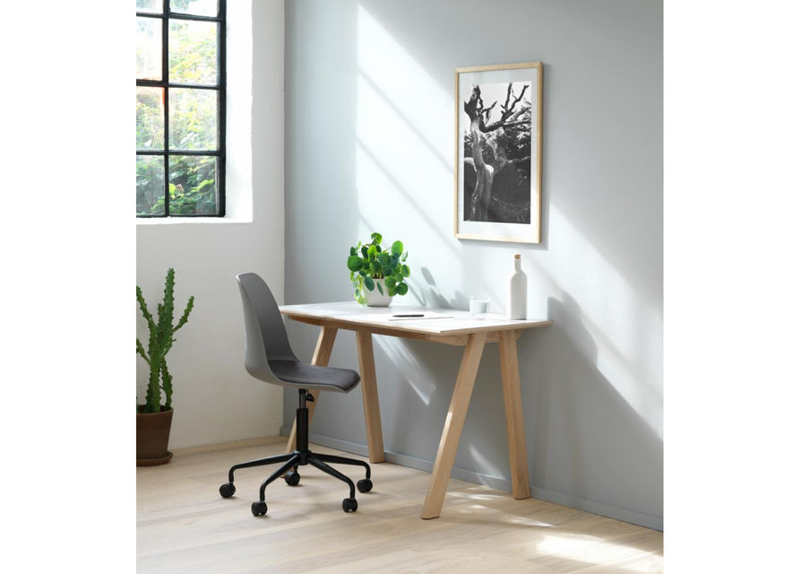 Svetainės baldai | Skandinaviško dizaino reguliuojamo aukščio biuro kėdė vaikų, jaunuolio kambariui, biurui WH16 PILKA