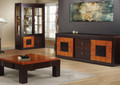 RITZ svetainės baldų kolekcija: komoda, vitrina, indauja, spintelė, staliukas, TV staliukas