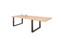MARTINA II pietų stalas, medinis, išplėčiamas stalas svetainei, valgomajam biurui