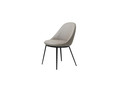 GAIN 2 TAUPE minkšta kėdė - foteliukas valgomajam, virtuvei, svetainei, pietų, virtuvės stalui 