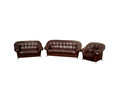 ASTRA 3+2+1 minkštų baldų komplektas: dvivietė sofa su patalynės dėže, trivietė sofa - lova, fotelis