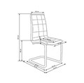 H6 PILKA kėdė valgomajam, virtuvei, svetainei, pietų, virtuvės stalui