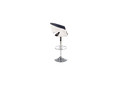 H59 BALTA-JUODA reguliuojamo aukščio baro kėdė virtuvei, svetainei, valgomajam