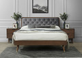 KASANDRA160 klasikinio dizaino medinė lova be patalynės dežės miegamojo kambariui 