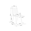 S23 PILKA minkšta kėdė-foteliukas, krėslas svetainei, valgomojo stalui, virtuvei, pietų stalui 