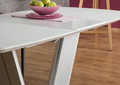 ARNAS pietų stalas, ištraukiamas stalas svetainei, valgomajam, padidinamas stalas virtuvei, baltas