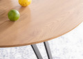 SIESTA apvalus virtuvės stalas, modernus pietų stalas svetainės, valgomojo kambariui, natūralus ąžuolas
