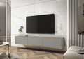 OREO 175 PILKA pakabinama TV spintelė svetainei, valgomajam, modernaus stiliaus
