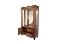 Svetainės baldai | FLORANS1 ART195K medinė vitrina, sekcija, indauja svetainės, valgomojo kambariui, biurui