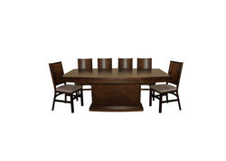 Svetainės baldai | LILIAN ART154 medinis pietų stalas, ištraukiamas virtuvės, svetainės, valgomojo stalas