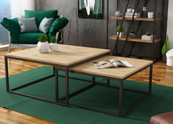 Svetainės baldai | DVYNIAI kavos staliukas, žurnalinis staliukas svetainei, valgomajam, biurui 