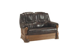 INETA II 3+2+1 sofa, miegama sofa, fotelis - minkštų baldų komplektas su medienos apdaila svetainei, valgomajam, biurui