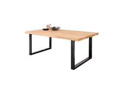 MARTINA pietų stalas, medinis, išplėčiamas stalas svetainei, valgomajam biurui 