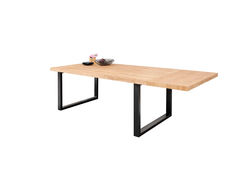 MARTINA pietų stalas, medinis, išplėčiamas stalas svetainei, valgomajam biurui 