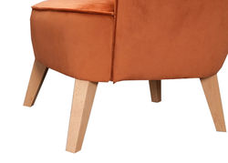 Svetainės baldai | VIKTORIJA, MAGRĖS BALDAI minkštas patogus fotelis su natūralia mediena svetainei, prieškambariui, biurui 