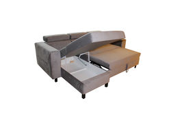 Svetainės baldai | ARE2 minkštas miegamas kampas su patalynės dėže svetainei, vaikų, jaunuolio kambariui, biurui