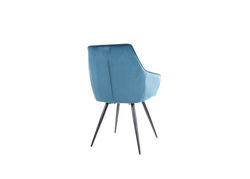 S4 PILKA minkšta kėdė foteliukas valgomajam, virtuvei, svetainei, pietų, virtuvės stalui 