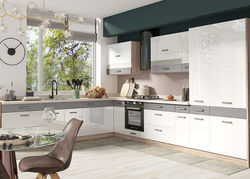 Virtuvės baldai | Pastatoma, pakabinama virtuvės spintelė, ūkinė spinta, lentyna - virtuvės baldų kolekcija G1