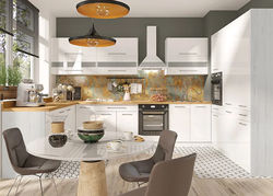 Virtuvės baldai | Pastatoma, pakabinama virtuvės spintelė, ūkinė spinta, lentyna - virtuvės baldų kolekcija C LUX