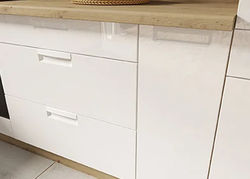 Virtuvės baldai | Pastatoma, pakabinama virtuvės spintelė, ūkinė spinta, lentyna - virtuvės baldų kolekcija P