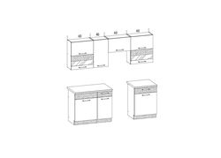 Virtuvės baldai | MD220 virtuvės baldų komplektas 