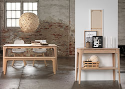 Valgomojo baldai | Skandinaviško stiliaus konsolė - staliukas, svetainei, miegamajam, valgomajam, biurui, prieškambariui AM4