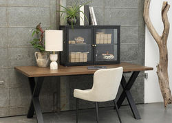 Svetainės baldai | Industrinio stiliaus moderni pakabinama spintelė svetainei, valgomajam, prieškambariui, biurui CAR11