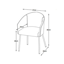 EAN2 TAMSIAI PILKA minkšta kėdė valgomajam, virtuvei, svetainei, pietų, virtuvės stalui 