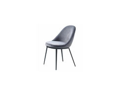 Svetainės baldai | GA3 PILKA minkšta kėdė - foteliukas valgomajam, virtuvei, svetainei, pietų, virtuvės stalui