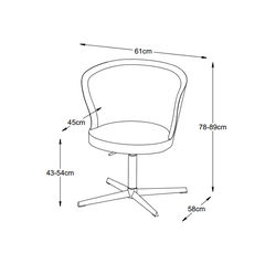 GA19 JUODA skandinaviško dizaino reguliuojamo aukščio biuro kėdė vaikų, jaunuolio kambariui, biurui