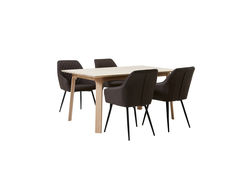 MI13 RUDA minkšta kėdė, foteliukas, krėslas valgomajam, virtuvei, svetainei, pietų, virtuvės stalui 