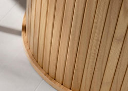 Svetainės baldai | NO3 NATŪRALUS ĄŽUOLAS skandinaviško stiliaus šoninis, kavos staliukas svetainei, valgomajam